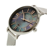Buy Shop Fossil Jacqueline Mother of Pearl Blue Dial Silver Mesh Strap Watch for Women - ES4322 USA Online
