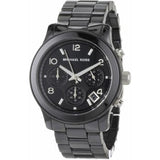 Buy Shop Michael Kors Runway Black Ceramic Dial Black Steel Strap Watch for Women - MK5162 USA Online