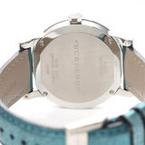 Buy Shop Burberry White Dial Turquoise Leather Strap Watch for Women - BU9120 USA Online