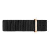 Buy Shop Daniel Wellington Classic Cornwall Black Dial Black Nylon Strap Watch For Women - DW00100148 USA Online