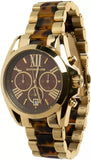 Buy Shop Michael Kors Bradshaw Chronograph Brown Dial Two Tone Steel Strap Watch For Women - MK5696 USA Online