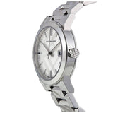 Buy Shop Burberry The City White Dial Silver Steel Strap Watch for Women - BU9144 USA Online