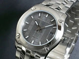 Buy Shop Burberry Herringbone Grey Dial Silver Steel Strap Watch for Women - BU1851 USA Online