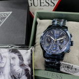 Buy Shop Guess Classic Multi-Function Black Dial Black Steel Strap Watch For Women - W0330L15 USA Online