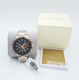 Buy Shop Michael Kors Layton Chronograph Black Dial Two Tone Steel Strap Watch For Men - MK8913 USA Online
