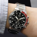 Buy Shop Tissot Seastar 1000 Chronograph Black Dial Silver Steel Strap Watch For Men - T120.417.11.051.01 USA Online