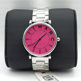 Buy Shop Marc Jacobs Roxy Pink Dial Silver Steel Strap Watch for Women - MJ3524 USA Online