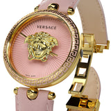 Buy Shop Versace Palazzo Empire Pink Dial Pink Leather Strap Watch for Women - VCO030017 USA Online