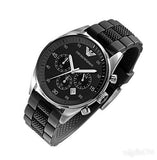 Buy Shop Emporio Armani Sportivo Black Dial Two Tone Ceramic Bracelet Watch For Men - AR5866 USA Online