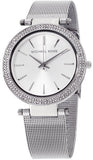 Buy Shop Michael Kors Darci Silver Dial Silver Mesh Bracelet Watch for Women - MK3367 USA Online