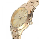 Buy Shop Michael Kors Mini Runway Slim Gold Dial Gold Steel Strap Watch for Women - MK3512 USA Online