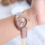 Buy Shop Michael Kors Blair Rose Gold Dial Two Tone Steel Strap Watch for Women - MK6175 USA Online