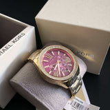 Buy Shop Michael Kors Wren Purple Dial Gold Steel Strap Watch for Women - MK6290 USA Online