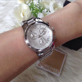 Buy Shop Michael Kors Runway Silver Dial Silver Steel Strap Watch for Women - MK5428 USA Online