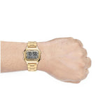 Buy Shop Fossil Retro Digital Gold Dial Gold Steel Strap Watch for Men - FS5843 USA Online