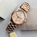 Buy Shop Michael Kors Paris Limited Edition Rose Gold Dial Steel Strap Watch for Women - MK5716 USA Online