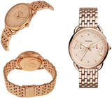 Buy Shop Fossil Tailor Rose Gold Dial Rose Gold Stainless Steel Strap Watch for Women - ES3713 USA Online