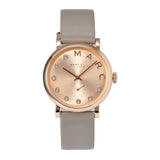 Buy Shop Marc Jacobs Baker Rose Gold Dial Grey Leather Strap Watch for Women - MBM1400 USA Online