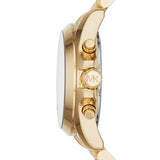 Buy Shop Michael Kors Bradshaw Chronograph White Dial Gold Steel Strap Watch For Women - MK6266 USA Online