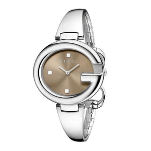 Buy Shop Gucci Guccissima Brown Dial Silver Steel Strap Watch For Women - YA134302 USA Online