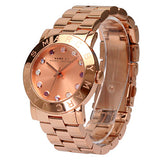 Buy Shop Marc Jacobs Amy Dexter Rose Gold Dial Rose Gold Steel Strap Watch for Women - MBM3216 USA Online
