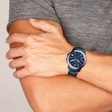 Buy Shop Fossil Grant Chronograph Blue Dial Blue Steel Strap Watch for Men - FS5230 USA Online