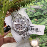 Buy Shop Michael Kors Mini Bradshaw Crystals Silver Dial Silver Steel Strap Watch For Women - MK6454 USA Online