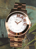 Buy Shop Marc Jacobs Rivera White Dial Rose Gold Steel Strap Watch for Women - MBM3135 USA Online