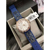 Buy Shop Guess Swirl Analog Quartz White Dial Blue Rubber Strap Watch for Women - W1096L4 USA Online