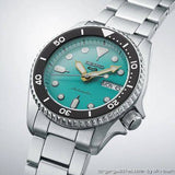 Buy Shop Seiko 5 Sports SKX Midi Automatic Teal Dial Silver Steel Strap Watch For Men - SRPK33K1 USA Online