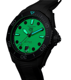 Buy Shop Tag Heuer Aquaracer Professional 300 Automatic White Dial Black Rubber Strap Watch for Men - WBP201D.FT6197 USA Online