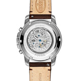 Buy Shop Fossil Grant Automatic White Dial Brown Leather Strap Watch for Men - ME3027 USA Online