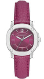 Burberry The Britain Pink Dial Pink Leather Strap Watch for Women - BBY1715