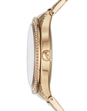 Buy Shop Michael Kors Kerry Mother of Pearl Dial Gold Steel Strap Watch for Women - MK3481 USA Online