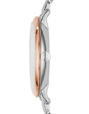 Buy Shop Fossil Jacqueline White Dial Two Tone Steel Strap Watch for Women - ES3844 USA Online