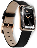 Buy Shop Swarovski Uptown Black Dial Black Leather Strap Watch for Women - 5547710 USA Online