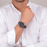 Buy Shop Maserati Epoca Chronograph Blue Dial Brown Leather Strap Watch For Men - R8871618014 USA Online
