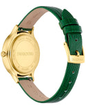 Buy Shop Swarovski Octea Nova Crystals Green Dial Green Leather Strap Watch for Women - 5650005 USA Online