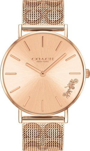 Buy Shop Coach Perry Rose Gold Dial Rose Gold Mesh Bracelet Watch for Women - 14503343 USA Online