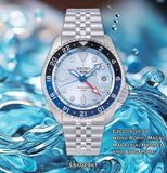 Buy Shop Seiko 5 Sports Automatic GMT SKX Sports Style Asia Exclusive Limited Edition Ice Blue Dial Silver Steel Strap Watch For Men - SSK029K1 USA Online