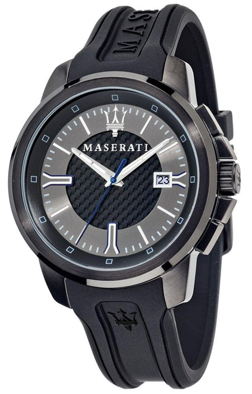Buy Shop Maserati SFIDA Black Dial Black Rubber Strap Watch For Men - R8851123004 USA Online