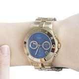 Buy Shop Marc Jacobs Blade Chronograph Blue Dial Gold Steel Strap Watch for Women - MBM3307 USA Online