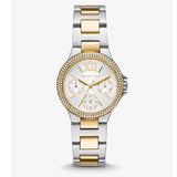 Buy Shop Michael Kors Camille Multifunction Silver Dial Two Tone Steel Strap Watch For Women - MK6982 USA Online