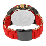 Buy Shop Diesel Mr Daddy 2.0 Chronograph Grey Dial Red Rubber Strap Watch For Men - DZ7430 USA Online