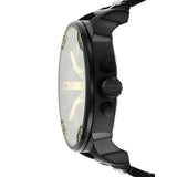 Diesel Mr. Daddy 2.0 Black Dial Black Steel Strap Watch For Men - DZ7435