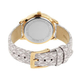 Buy Shop Michael Kors Tibby Analog Silver Dial White Leather Strap Watch for Women - MK1049 USA Online