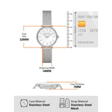 Buy Shop Michael Kors Pyper Quartz Mother of Pearl White Dial Silver Mesh Strap Watch For Women - MK4618 USA Online