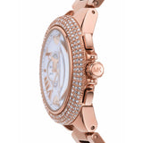 Buy Shop Michael Kors Camille Chronograph White Dial Rose Gold Steel Strap Watch For Women - MK6995 USA Online