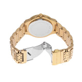 Michael Kors Lennox Three-Hand Gold Dial Gold Steel Strap Watch For Women - MK7339