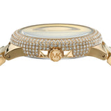 Buy Shop Michael Kors Camille Analog Blue Dial Gold Steel Strap Watch For Women - MK7341 USA Online